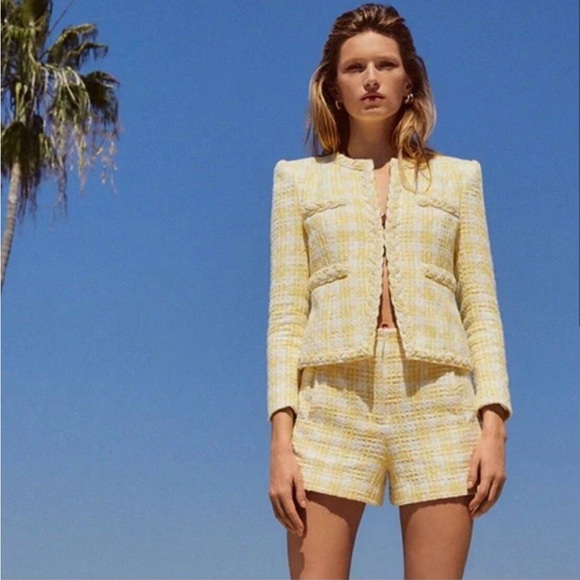 Veronica Beard Jackets & Blazers - NWT $698 Veronica Beard Bryne Tweed Open-Front Jacket Blazer Jacket